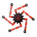 Transformers Fidget Spinner Stres Çarkı - Farklı şekillerle Yaratıcılık ve Stres Çarkı - (Kırmızı)