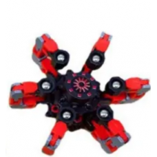 Transformers Fidget Spinner Stres Çarkı - Farklı şekillerle Yaratıcılık ve Stres Çarkı - (Kırmızı)