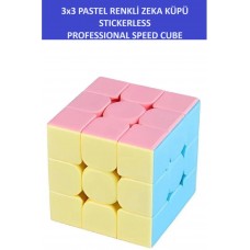 3x3 Profesyonel Pastel Renkli Speed Cube Rubik Zeka Sabır Küpü