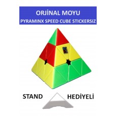 MOYU 3x3 PYRAMINX  STICKERSIZ PROFESYONEL SPEED CUBE -3X3 ZEKA KÜPÜ - SABIR KÜPÜ -