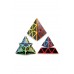 3x3 PYRAMINX KARBON FIBER  STICKERLI PROFESYONEL SPEED CUBE -3X3 ZEKA SABIR KÜPÜ -
